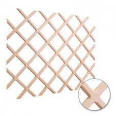 25" x 45" Wine Lattice Rack with Bevel. Oak  ** CALL STORE FOR AVAILABILITY AND TO PLACE ORDER **
